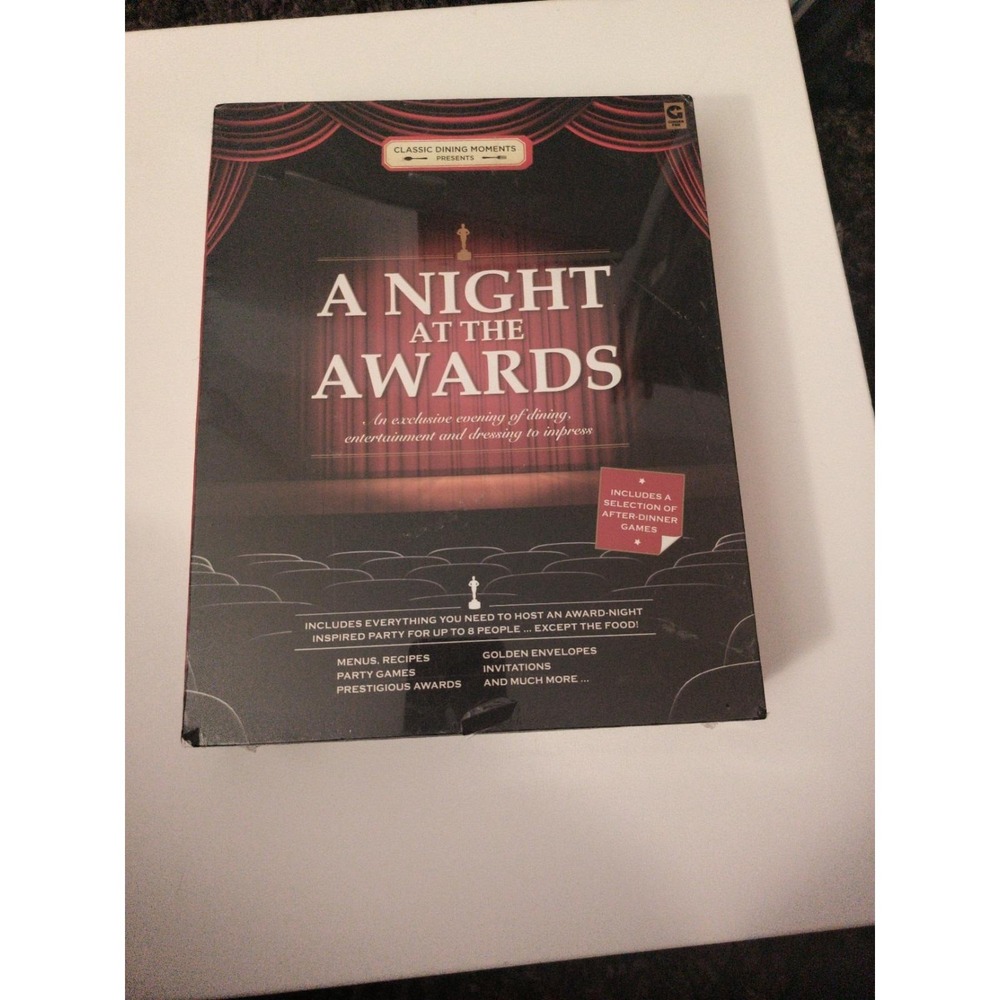 Ginger Fox A Night At The Awards Party Game Kit with Invitations Booklet Sealed